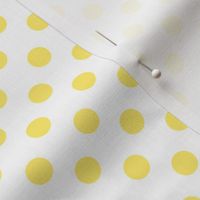 polka dots lemon yellow