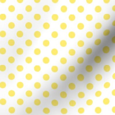 polka dots lemon yellow