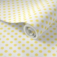 polka dots lemon yellow