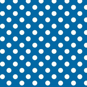 polka dots 2 royal blue - Spoonflower
