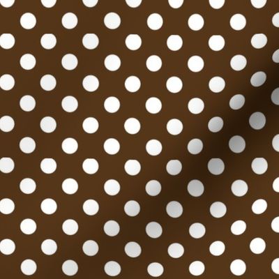 polka dots 2 dark brown