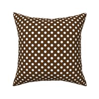 polka dots 2 dark brown