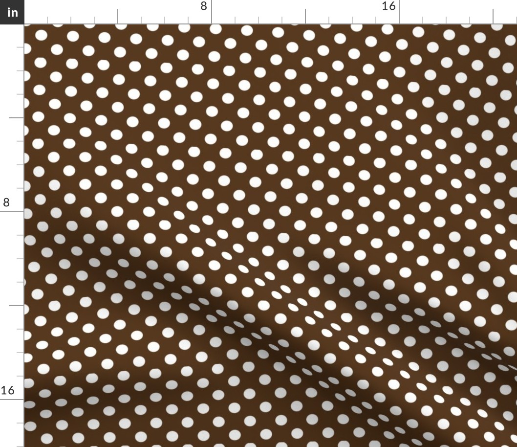 polka dots 2 dark brown