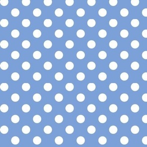 polka dots 2 cornflower blue