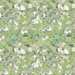 XS • Abstract Geometric Field Map 3. Tonal green