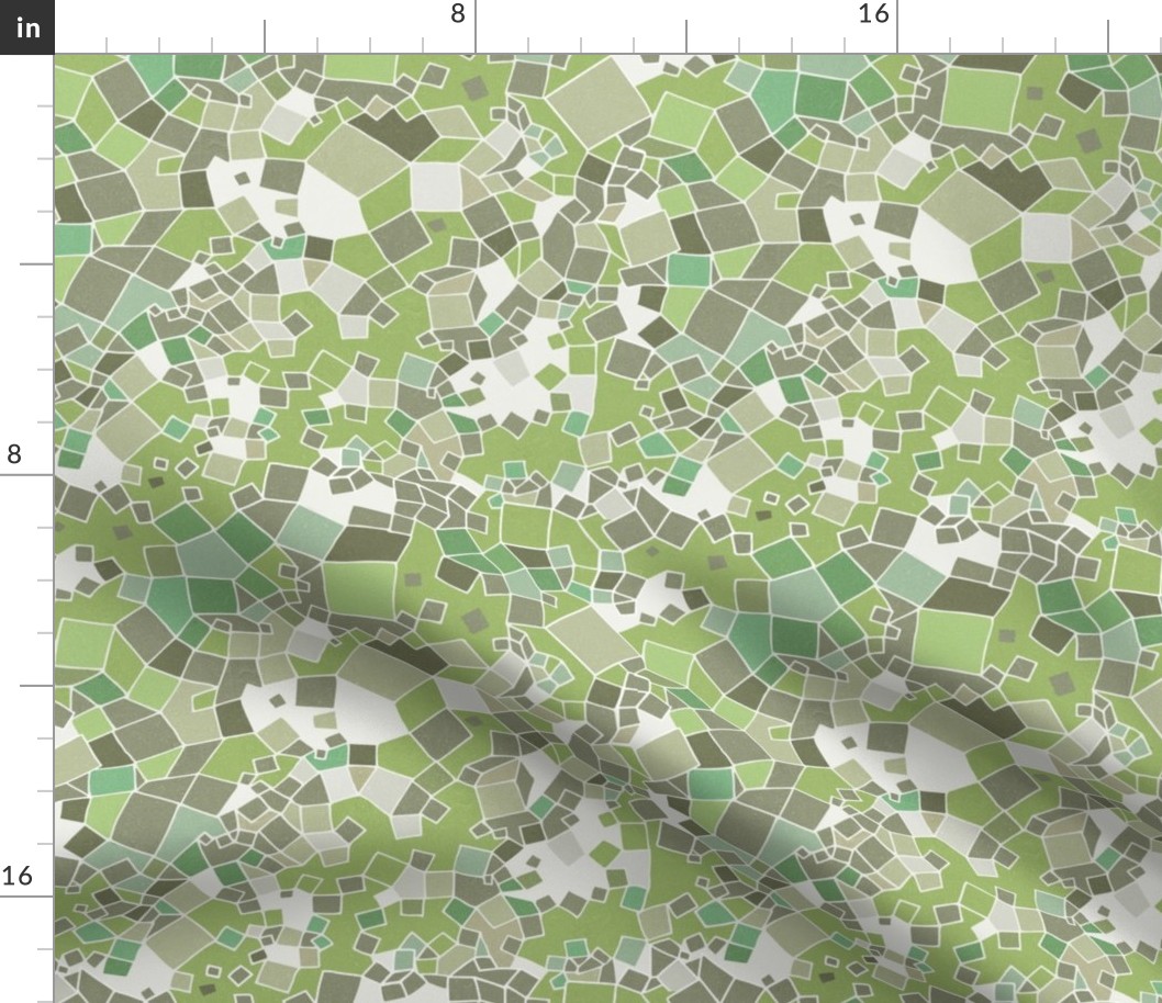 XS • Abstract Geometric Field Map 3. Tonal green