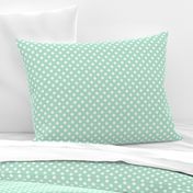 polka dots 2 mint green