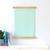 polka dots 2 mint green