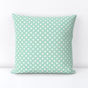 polka dots 2 mint green