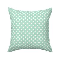 polka dots 2 mint green