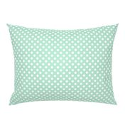 polka dots 2 mint green