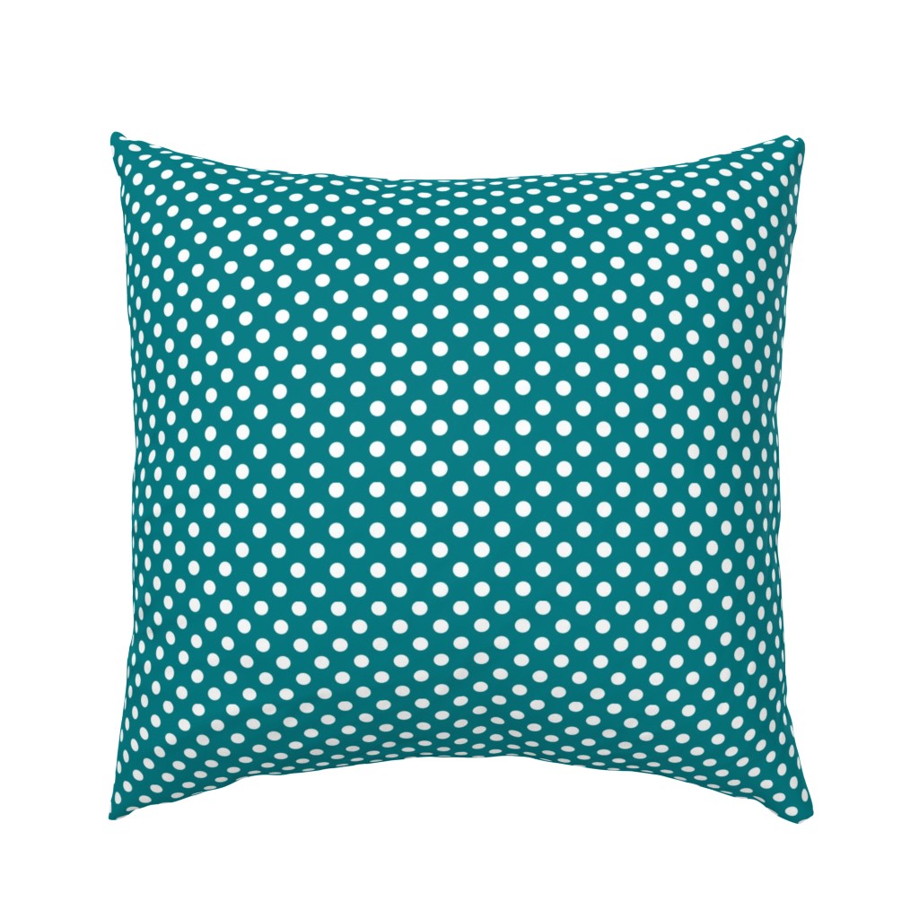 polka dots 2 dark teal