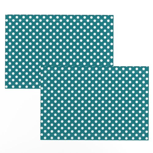 polka dots 2 dark teal