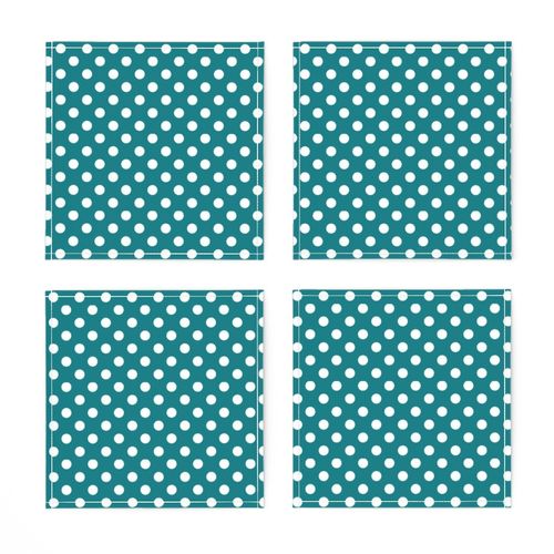 polka dots 2 dark teal