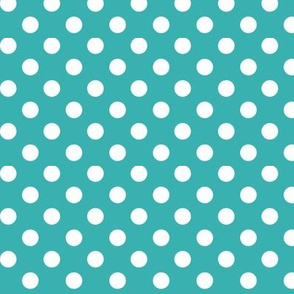 polka dots 2 teal