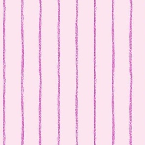 Gerbera Stripes: Pink hand-drawn pencil stripes