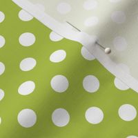 polka dots 2 lime green