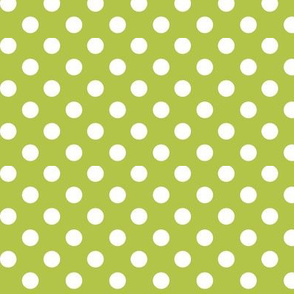 polka dots 2 lime green