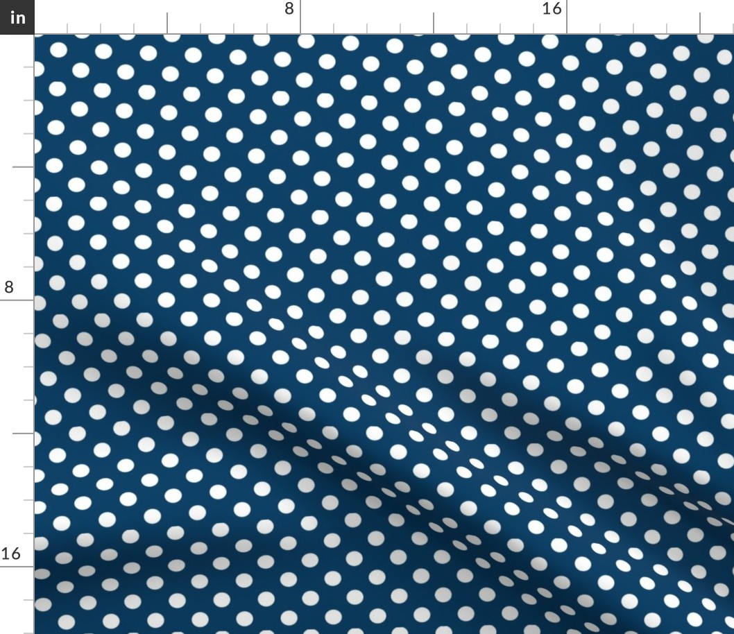 polka dots 2 navy blue