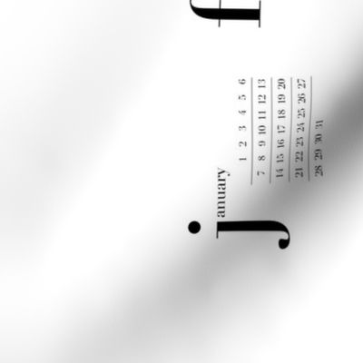 2024 Typography Calendar