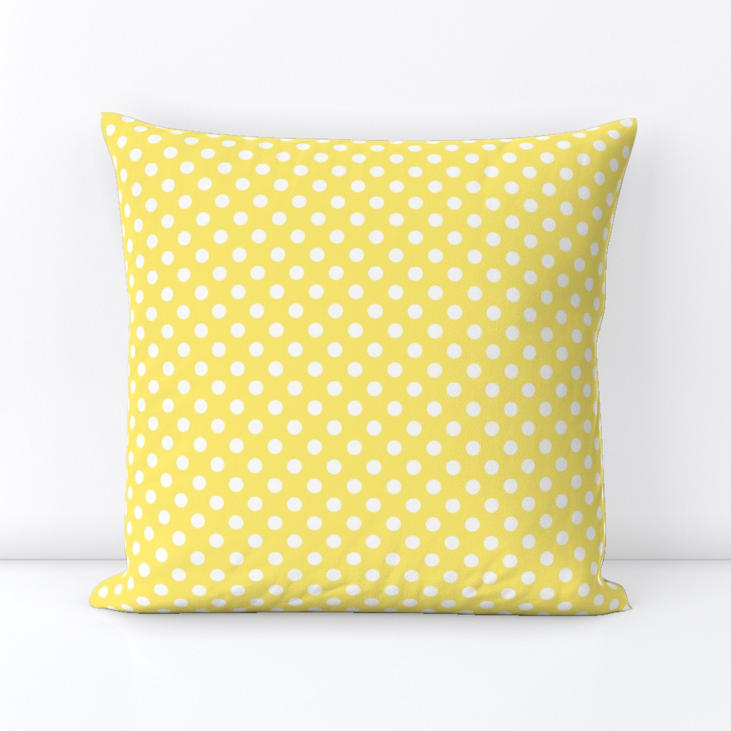 polka dots 2 lemon yellow