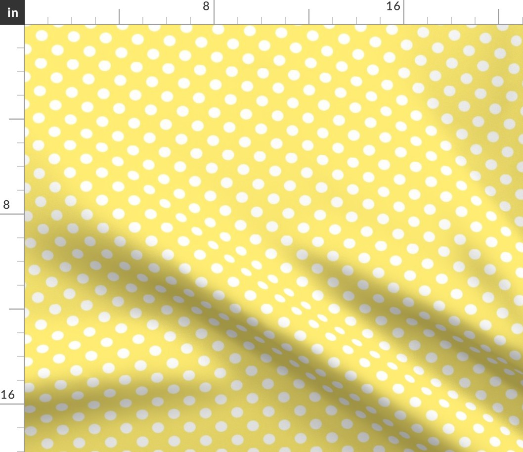 polka dots 2 lemon yellow
