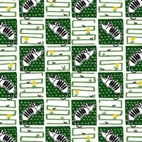 Armadillo Pattern Green and Yellow