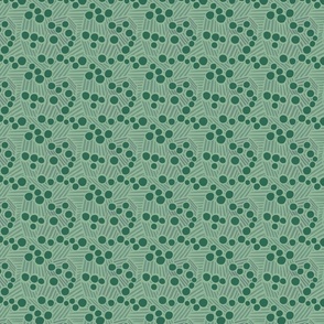 Safari Dots and Dashes - jade