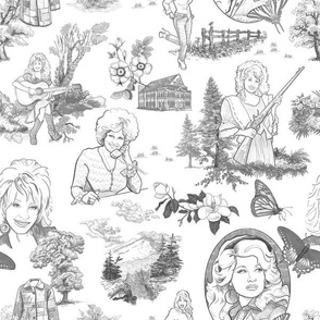 Dolly Toile, Charcoal