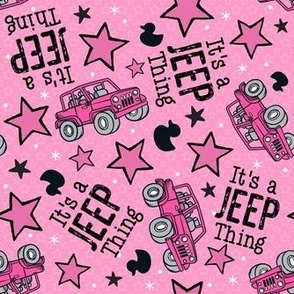 Large Scale It's A Jeep Thing 4x4 Off Road Adventure Vehicles in Pink