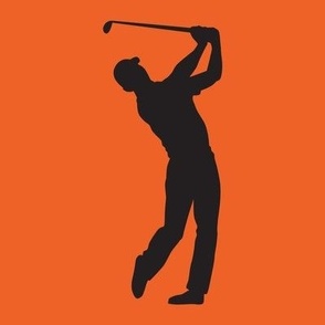 Sports, Man Golfing, Golfer, Boy’s High School Golf, Men’s College Golf, Golf Team, School Spirit, Black & Orange