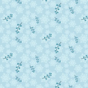 Frosty Winter Snowflakes