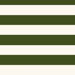 Green Summer Stripes - on white