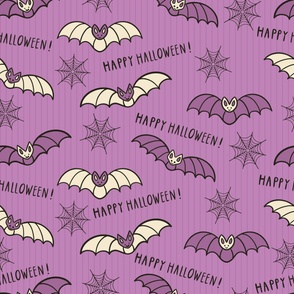 Bluish-purple-beige-flying-Halloween-bats-on-a-soft-vintage-blusih-purple-background-with-cobwebs-and-lines-XL-jumbo