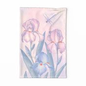 Intangible Irises Tea Towel