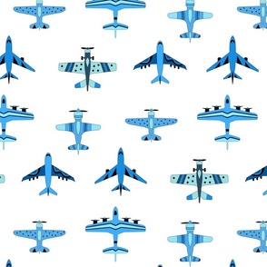 Cute Blue Toy Airplanes - Large Scale 