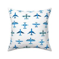 Cute Blue Toy Airplanes - Medium Scale 