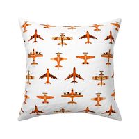 Cute Orange Toy Airplanes - Medium Scale 