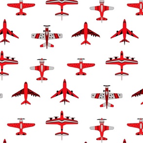 Cute Red Toy Airplanes - Large Scale 