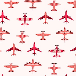 Cute Pink Toy Airplanes - Large Scale 