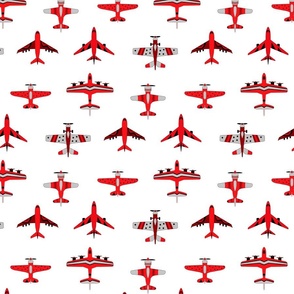 Cute Red Toy Airplanes - Medium Scale 