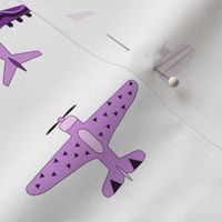 Cute Purple Toy Airplanes - Medium Scale 