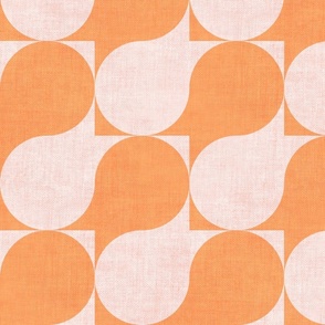 Retro Abstract - pink and orange 