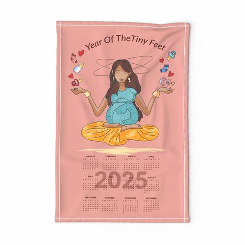 Year Of The Tiny Feet Calendar 2024 For Fabric Spoonflower   15756197 Year Tiny Feet Calendar 2024 All Soon Parents 02 By Nendo 