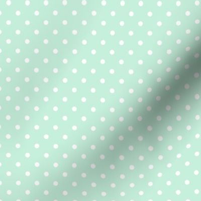 Pale Mint Green Polkadot Coordinate for Classic Pooh Collection