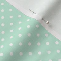 Pale Mint Green Polkadot Coordinate for Classic Pooh Collection