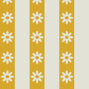 Ivory Daisy Stripe