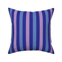 RSRN2 - Spring Rain Stripes in Lavender and Blue - 1 inch wide stripes