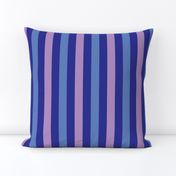 RSRN2 - Spring Rain Stripes in Lavender and Blue - 1 inch wide stripes