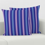 RSRN2 - Spring Rain Stripes in Lavender and Blue - 1 inch wide stripes